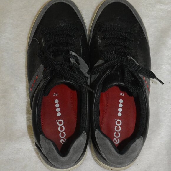 Ecco Leather Golf Shoe Sneaker Men's size 42 - Picture 4 of 5